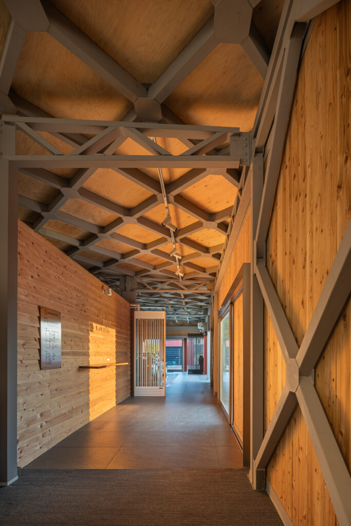 地球倫理体現館SDGsLABO 玄関 木質空間